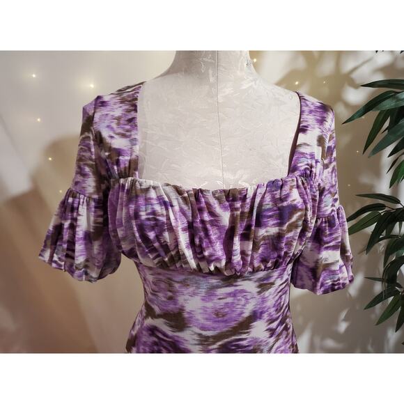 Vtg INC International Concepts Y2K Mesh Milkmaid Babydoll Dress S Fairy Grunge - Picture 5 of 12